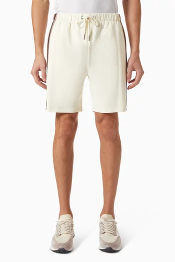 Taped Shorts in Cotton-blend
