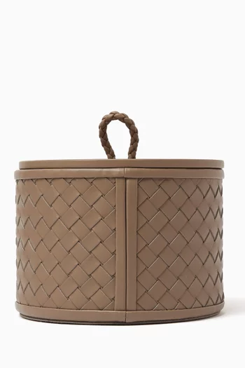 Small Jana Handwoven Round Box
