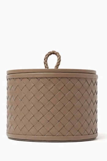 Small Jana Handwoven Round Box