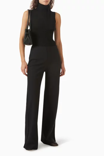Wide-leg Pants in Twill