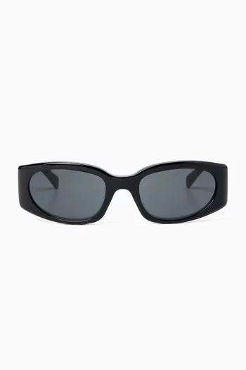 Journey CL40347U Rectangular Sunglasses in Acetate