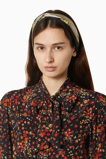 Printed Ribbon in Silk Twill
