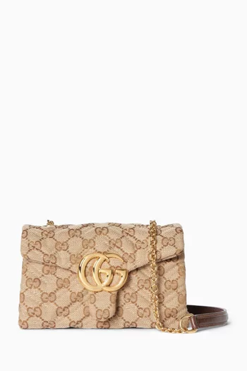 GG Marmont Mini Shoulder Bag in Canvas
