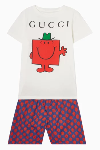 Printed Swim Shorts in Nylon