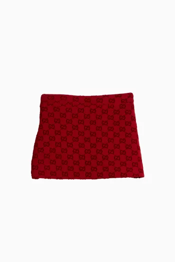 GG Mini Skirt in Neoprene Chenille