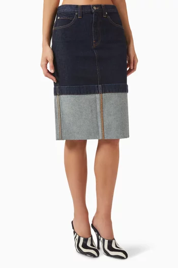 Kilian Midi Skirt in Denim