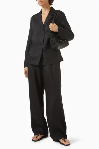 Pyjama-style Shirt in Linen
