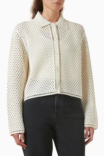 Button-up Cardigan in Knit