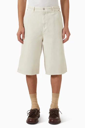 Garment-dyed Bermuda Shorts in Denim