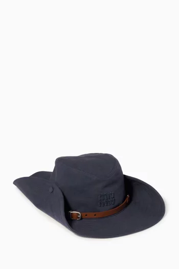 Drill Cowboy Hat in Cotton