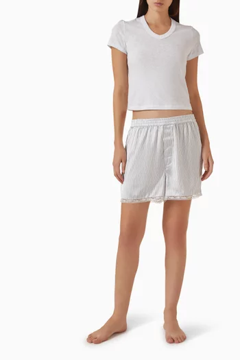Woven Shine Lace Boxers