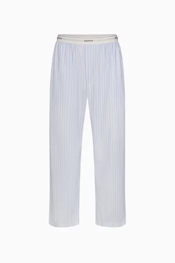 Cotton Poplin Logo Band Sleep Pants