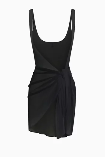 Swim Cover-up Sheer Open-front Sarong