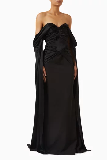 Saliya Off-shoulder Gown