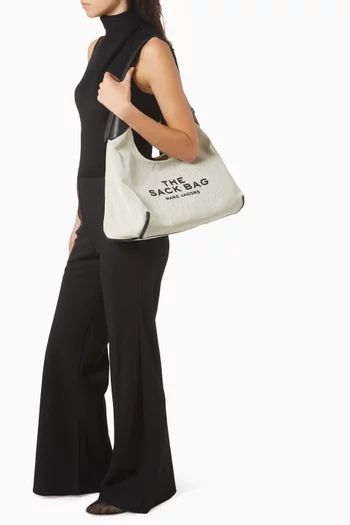 The Belted Sack Bag in Canvas & Leather
