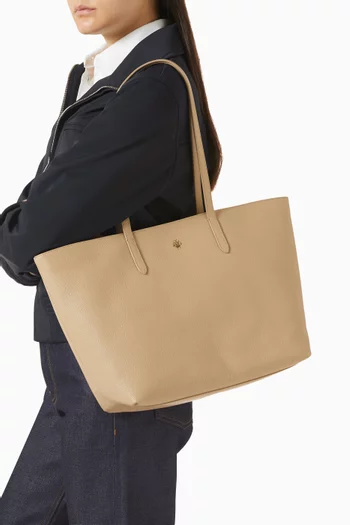 Tote Bag in Grained Leather