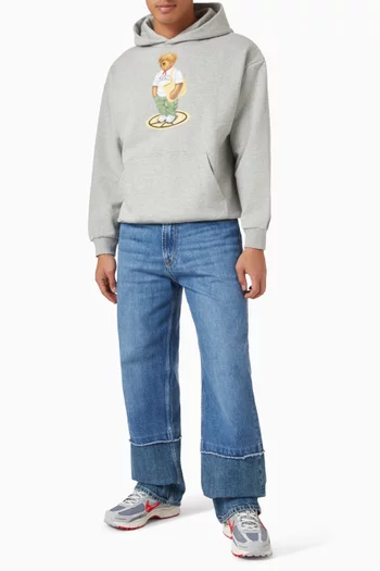 Stand For Peace Bear Hoodie in Cotton-fleece