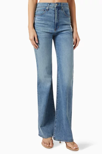 Crosbie High-waist Wide-leg Jeans in Denim