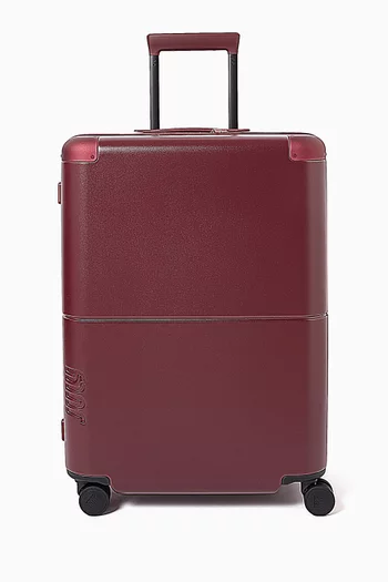 Checked Expandable Casesafe Suitcase