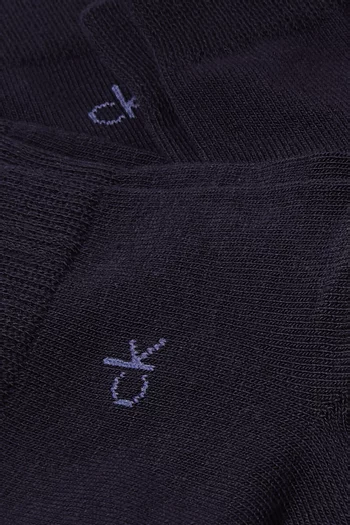 Quarter-length Socks in Cotton-blend, Set of 3