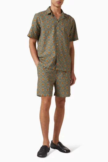 Lukas Arabesque Shirt in Cotton