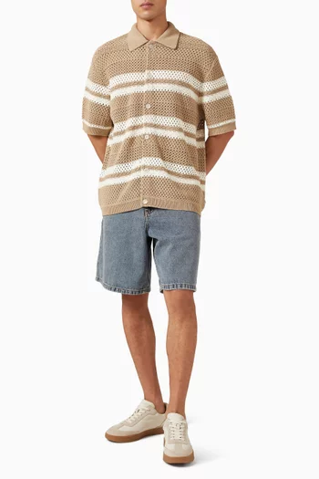 Gianni Knit Shirt in Cotton Blend