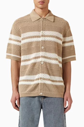 Gianni Knit Shirt in Cotton Blend