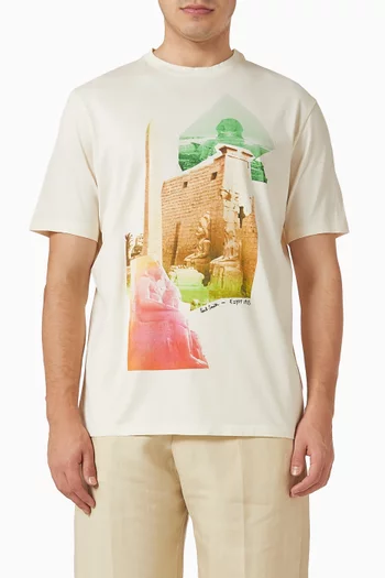 Egypt Photo Print T-shirt in Cotton