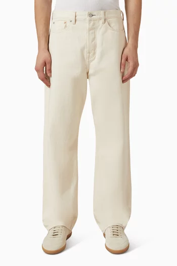 Barrel-leg Jeans in Cotton Denim
