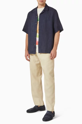 Short-sleeve Shirt in Linen