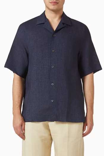 Short-sleeve Shirt in Linen