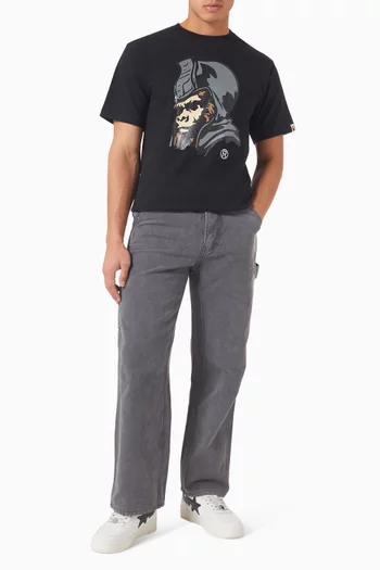 Glitter Graphic-print T-shirt in Cotton