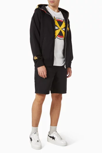 Bapeman-X Full Zip Hoodie in Cotton