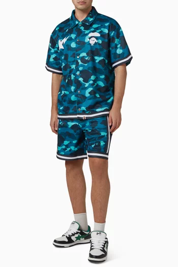 Color Camo Warm Up Shirt in Mesh