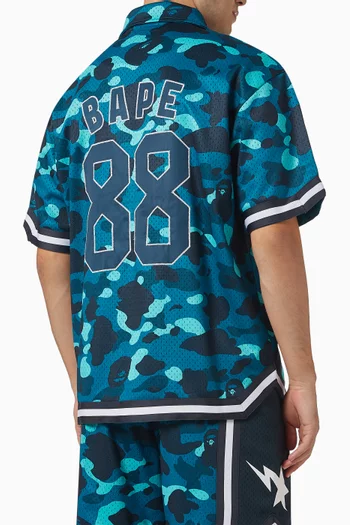 Color Camo Warm Up Shirt in Mesh