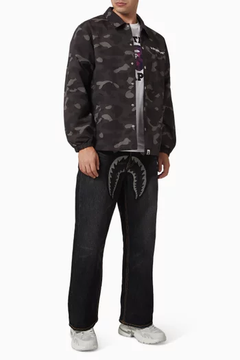Color Camo Coach Jacket in Nylon