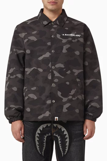 Color Camo Coach Jacket in Nylon