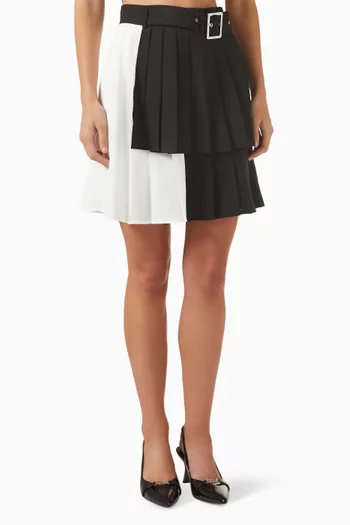 Asymmetrical Pleated Skirt