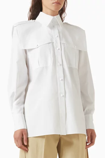 Archive Shirt in Cotton Poplin
