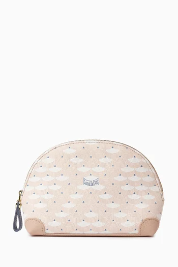 Faurever Cosmetic Pouch 16 in Bistrot Canvas