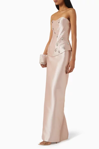 Gentle Maxi Skirt in Satin