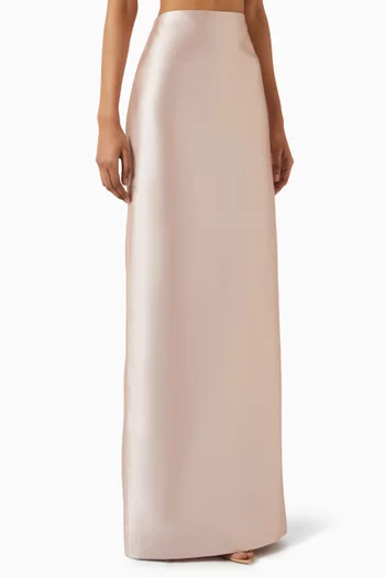 Gentle Maxi Skirt in Satin