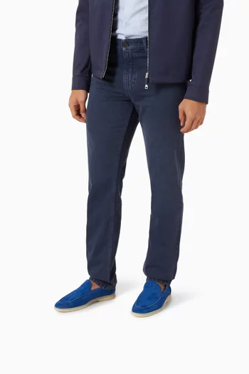 Ludovico Woven Loafers in Suede