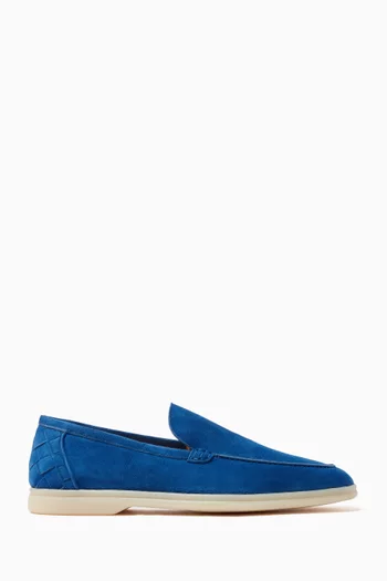 Ludovico Woven Loafers in Suede