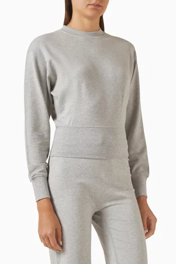 Cinch Hem Sweatshirt in Modal