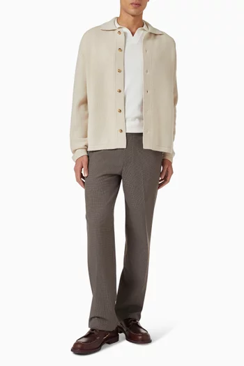 Polo T-shirt in Cashmere-blend