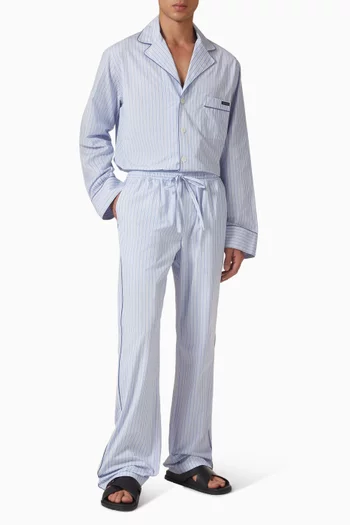Striped Pants in Poplin