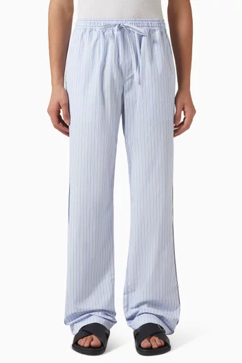 Striped Pants in Poplin