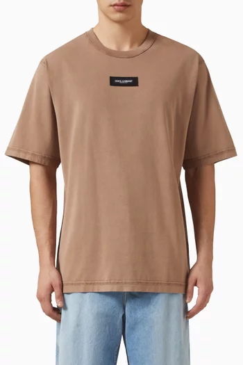 Printed T-shirt in Cotton