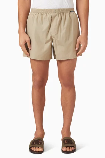 Boxer-style Shorts in Cotton-poplin